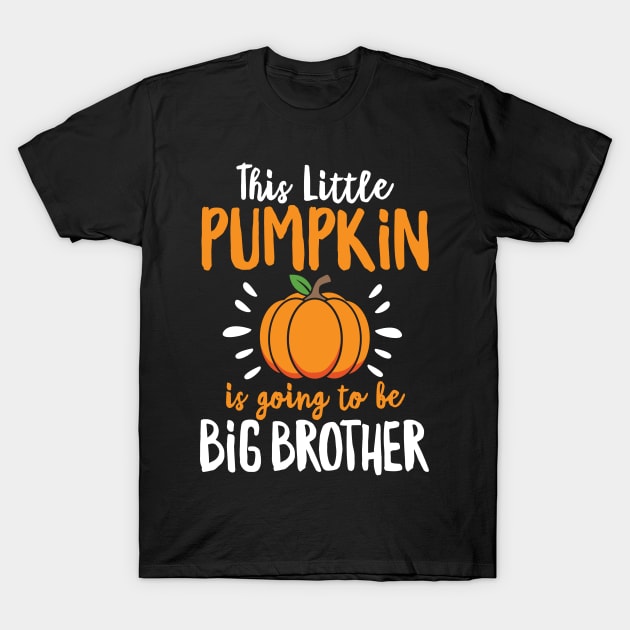 Funny Little Pumpkin Pregnancy Announcement Halloween Gift T-Shirt by HCMGift